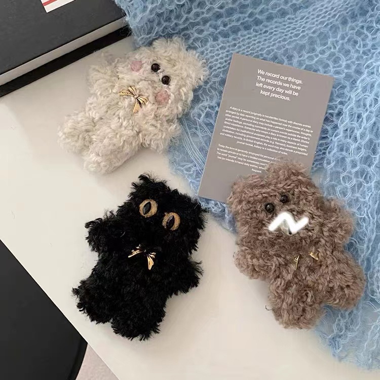 Dễ Thương Kẹp Tóc Lông Nhung Nhiều Màu Xinh Xắn Thời Trang Thu Đông 2023 Cho Bé Gái