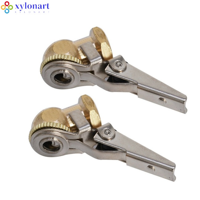 Xylonart Bộ 2 Khóa Van Bơm Hơi Lốp Xe Bằng Đồng Thau 1 / 4-inch npt a391