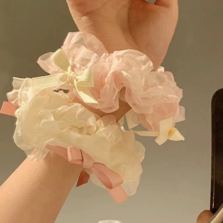 Băng Đô Vải Ren Lưới Nhiều Lớp Phong Cách Pháp 2023