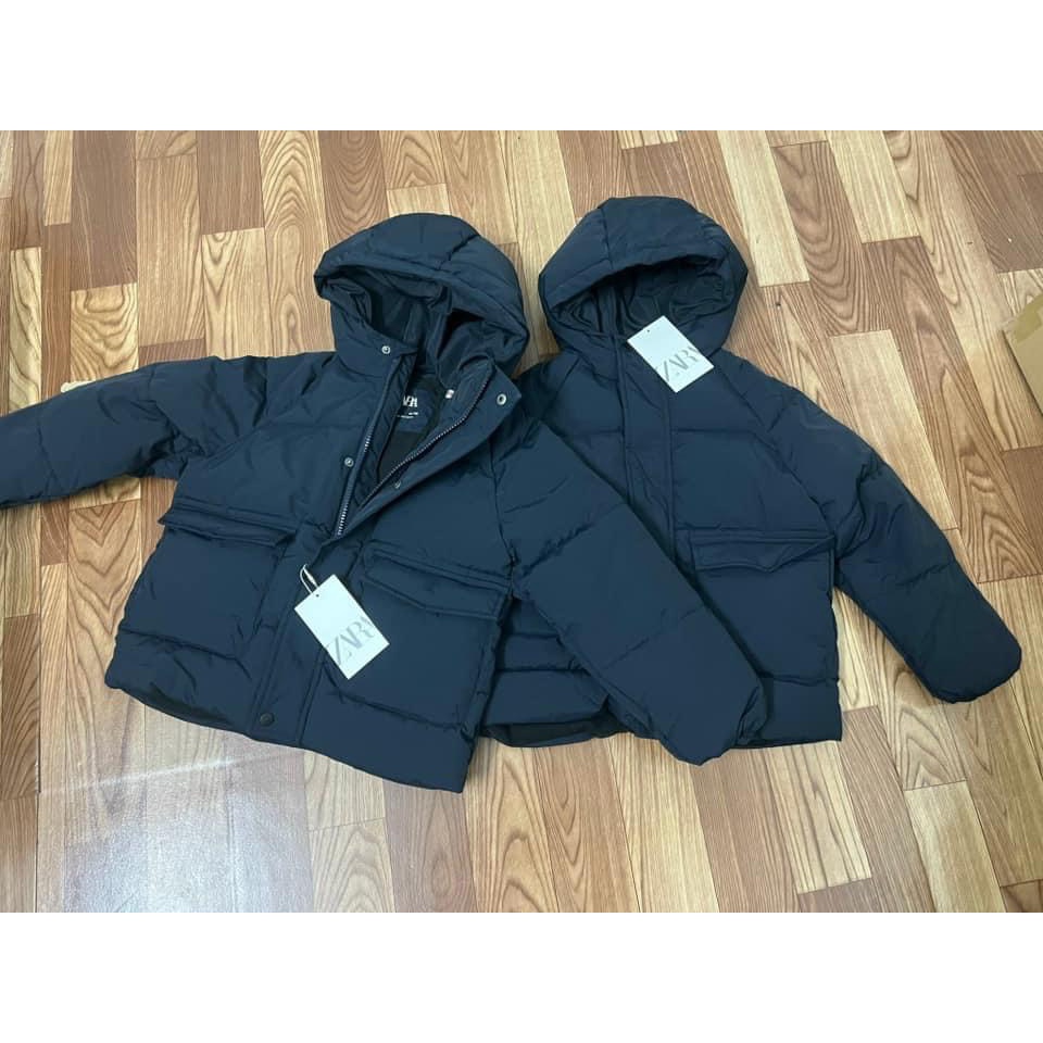 Áo Phao Zara túi hộp siêu nhẹ bé trai, bé gái có mũ size 15-55Kg