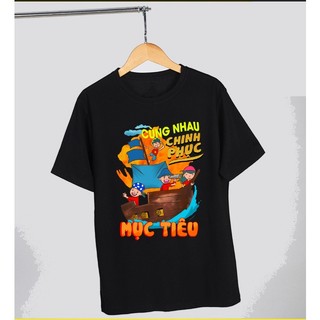 HOT Áo nhóm loại cotton 100% cao cấp 4 chiều may móc xích định lượng dày mịn, in pet không nhiễm