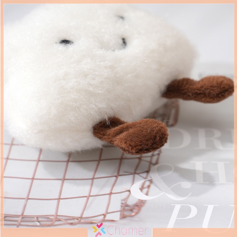 Móc Khóa Hình Búp Bê Nhồi Bông Mềm Mại Dễ Thương Trang Trí Túi Xách / Xe Hơi