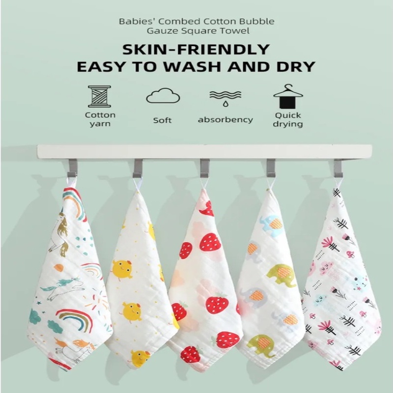 Khăn Tắm Chất Liệu 100% Cotton Cao Cấp Dành Cho Bé