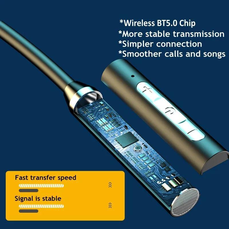 Lenovo Tai Nghe bluetooth hifi Không Dây Đeo Cổ Có Nam Châm Thể Thao Ngoài Trời