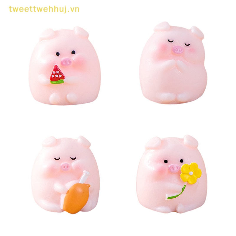 Tweehuj Tượng Heo Con Hoạt Hình Mini Dễ Thương Trang Trí Tiểu Cảnh / Phòng Khách / Xe Hơi vn