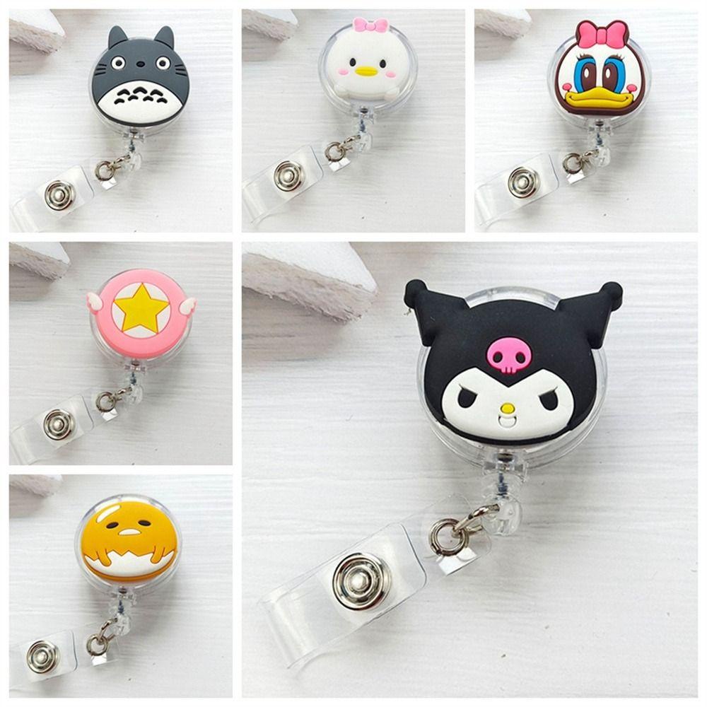 Lanfy Kẹp Thẻ id / Thẻ id Hình Nhân Vật Hoạt Hình anime Dễ Thương Có Thể Thu Vào Dễ Dàng Có Khóa Kéo Dùng Trong Văn Phòng