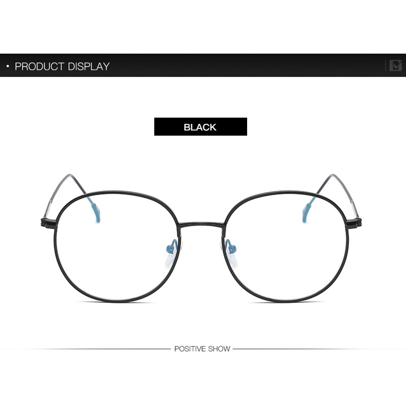 Mắt Kính Gọng Tròn Bằng Kim Loại Thời Trang Cho Nam Nữ