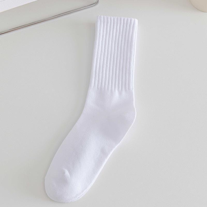 Vớ Thể Thao Dài Trung Bình Màu Trơn Hợp Thời Trang Và Đa Năng