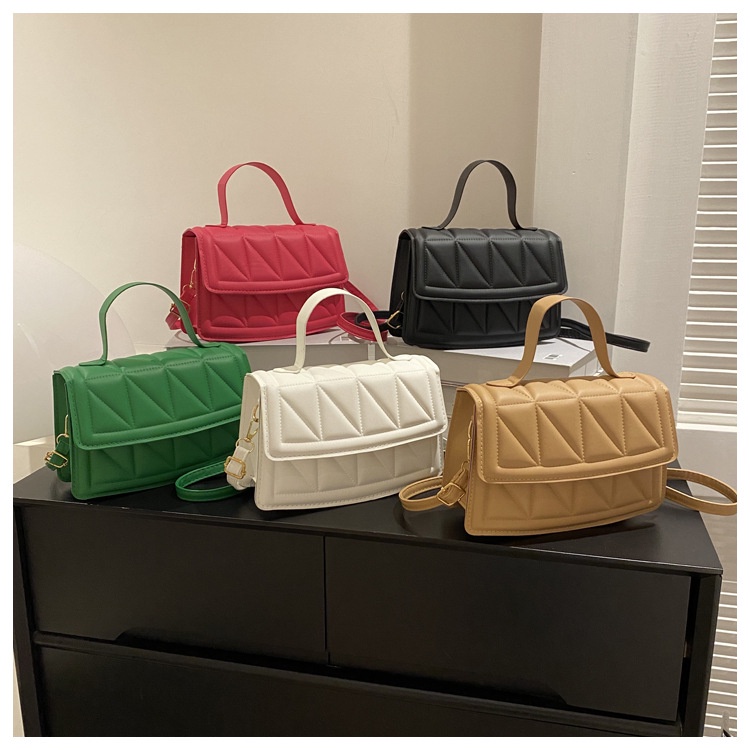 Jasmin noir Túi Xách tote Bằng Da pu Họa Tiết Kẻ Sọc Chần Bông Đơn Giản Cho Nữ