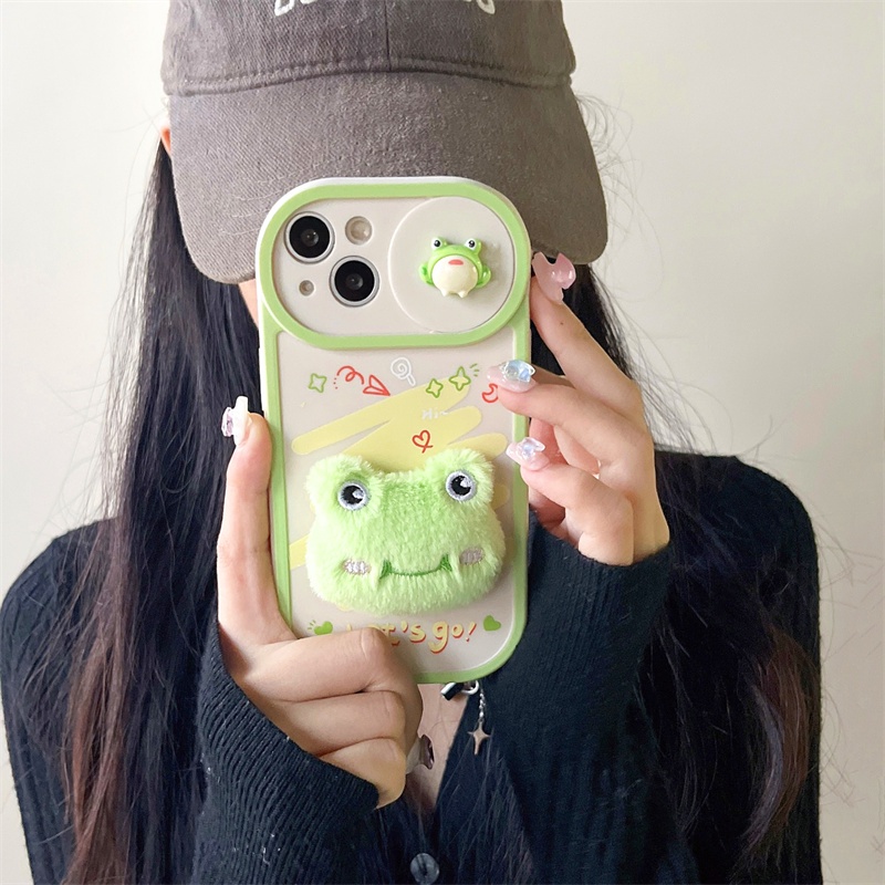 Ốp Điện Thoại Hình Ếch Dễ Thương Cho iphone 15 pro max 14 pro max 13 pro max 12 11 pro max Sự Bảo Vệ