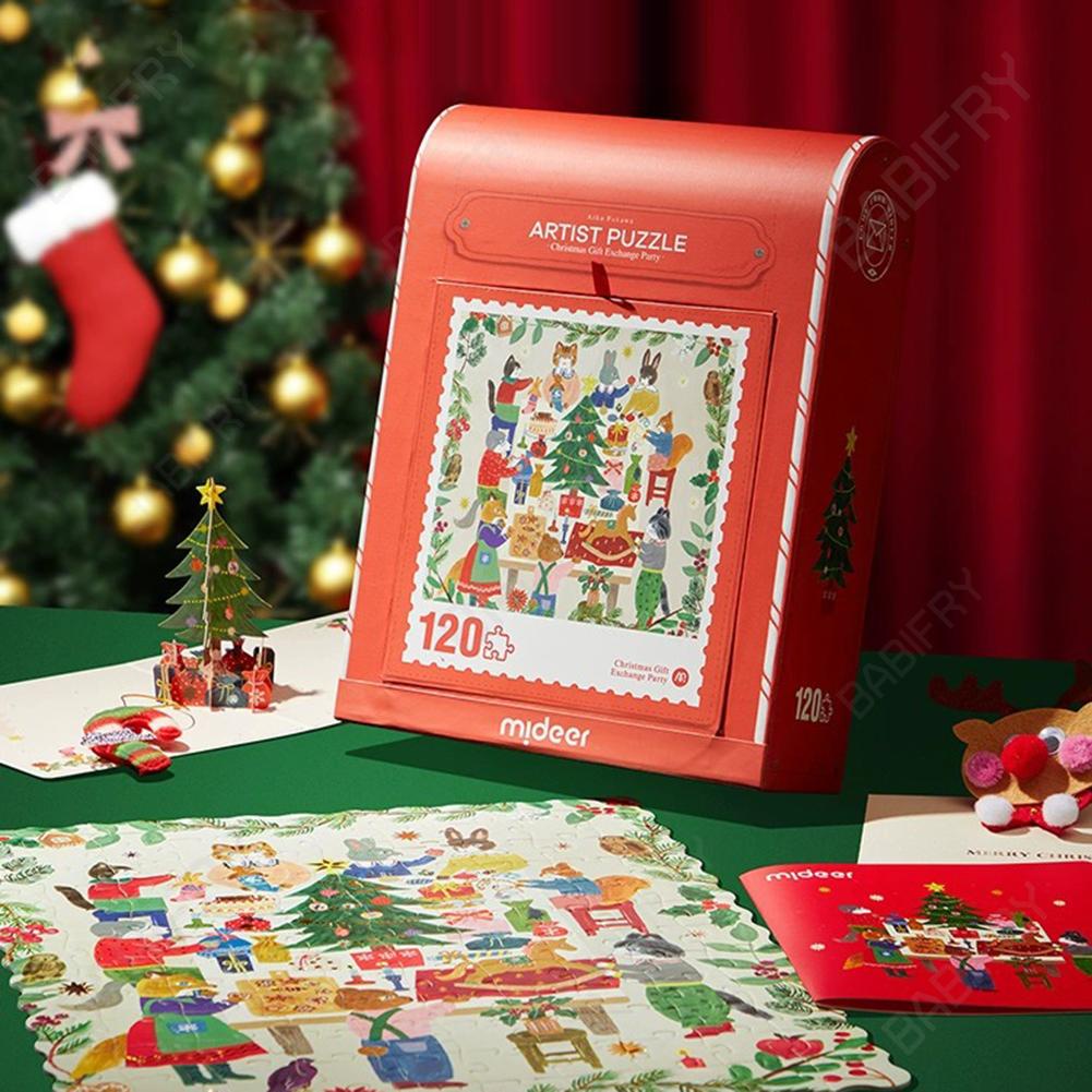 Bộ Đồ Chơi Ghép Hình 120 Mảnh Chủ Đề Giáng Sinh Cho Bé