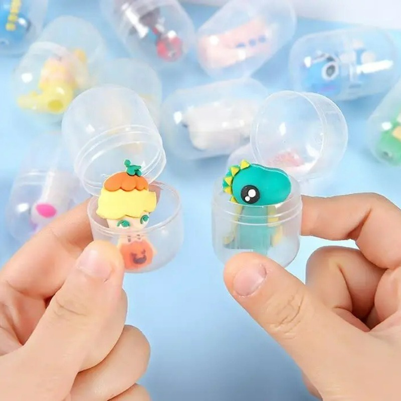 Đồ Chơi Quả Trứng Hoạt Hình Trong Suốt Vui Nhộn Cho Bé