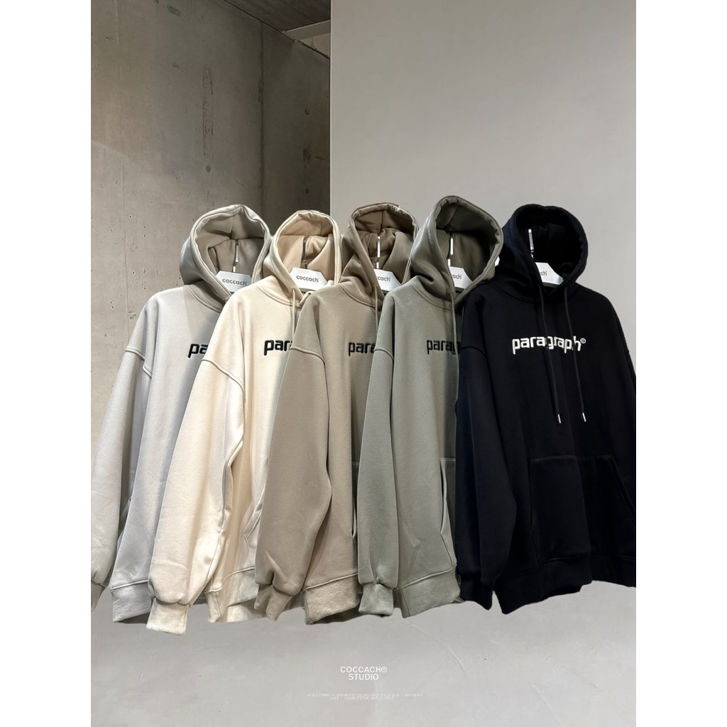 Áo hoodie unisex PARAGRAPH cao cấp AN2301 by COCCACH
