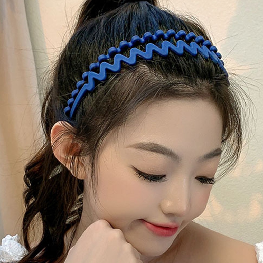 Set 4 Băng Đô Cài Tóc Màu Đen Thiết Kế Đơn Giản Thanh Lịch Cho Nữ