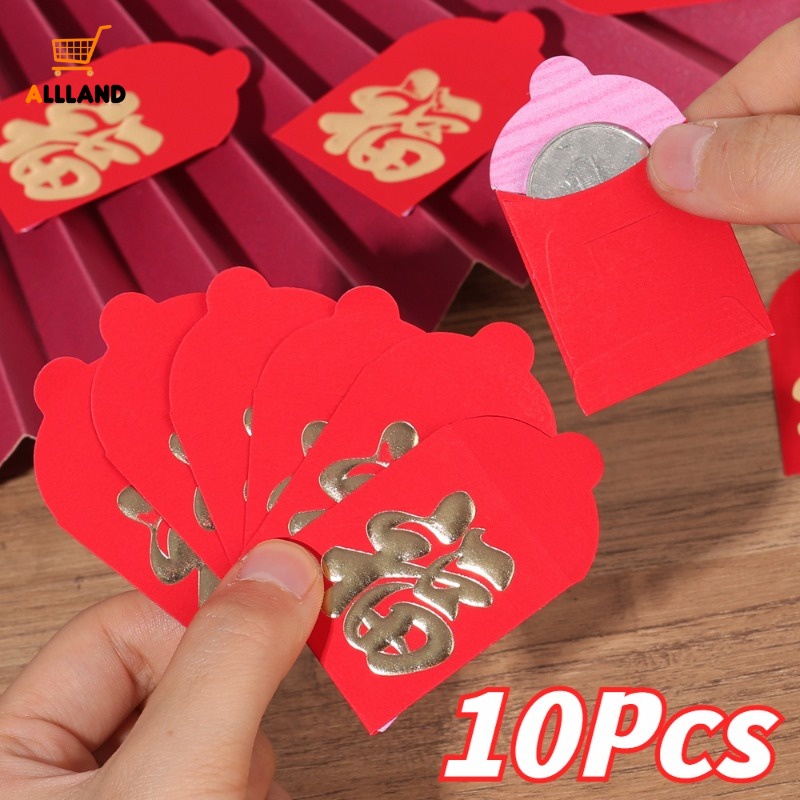 Set 10 Bao Lì Xì Đỏ mini Dễ Thương