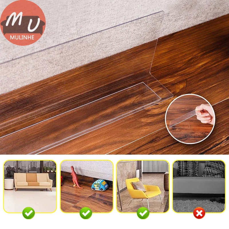 Mulinhe Khối Nhựa pvc Trong Suốt Chống Thấm Nước Chặn Gầm Giường Đồ Chơi Cho Thú Cưng vn