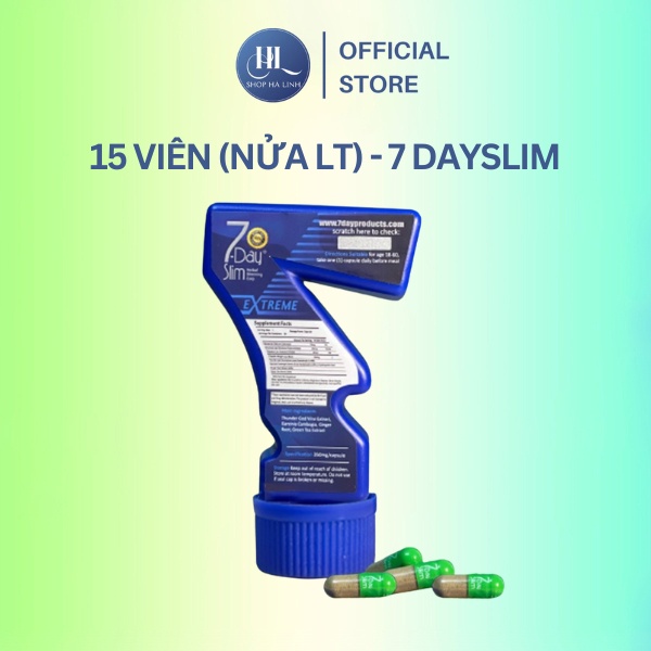 Giảm Cân 7 Day Slim An Toàn Từ Mỹ  hộp 30 Viên