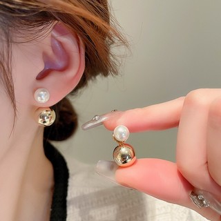Bông Tai Mạ Vàng 14k Đính Ngọc Trai Sang Trọng