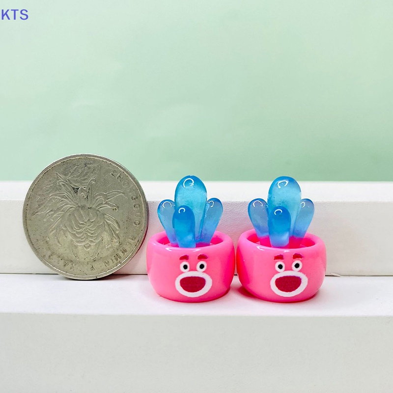 Kts Chậu Cây Nhựa Phát Quang mini Trang Trí Nội Thất Nhà Búp Bê