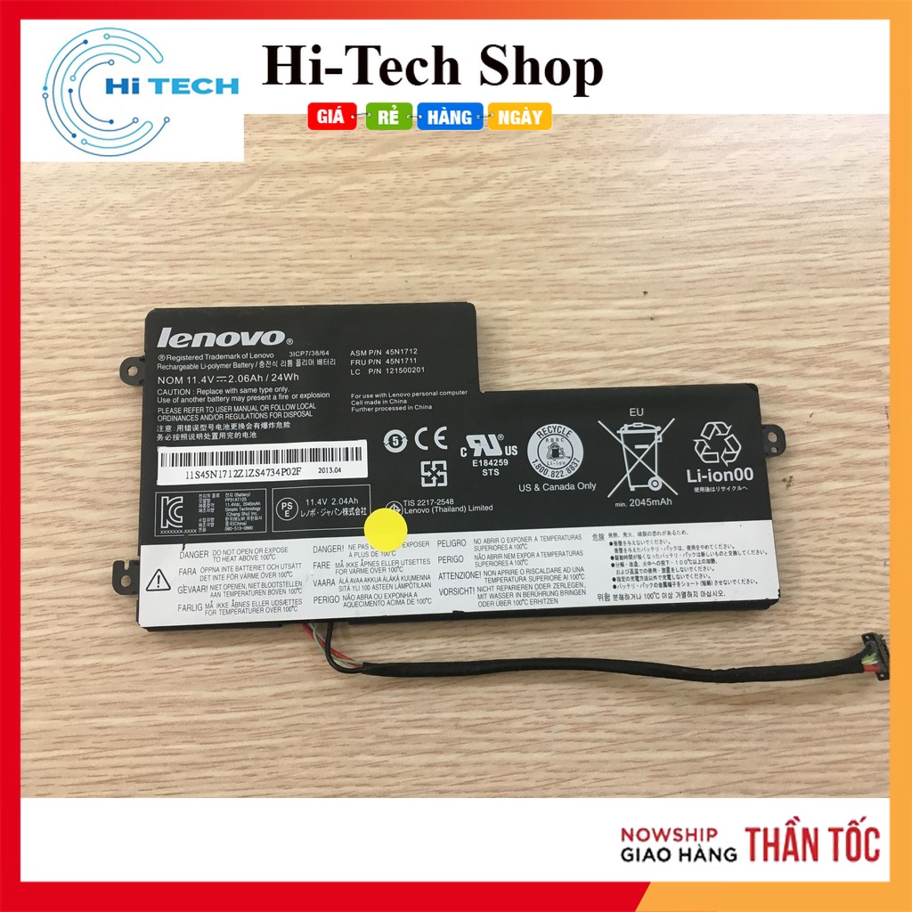 PIN ZIN] Pin laptop lenovo ThinkPad T460(Pin nằm trong) X240 X250 T440 T450 T450s X260 W550 L450 T45