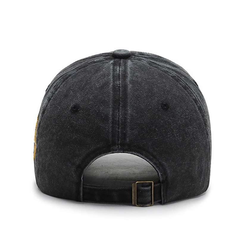 Mũ Lưỡi Trai denim Thêu Chữ Thời Trang