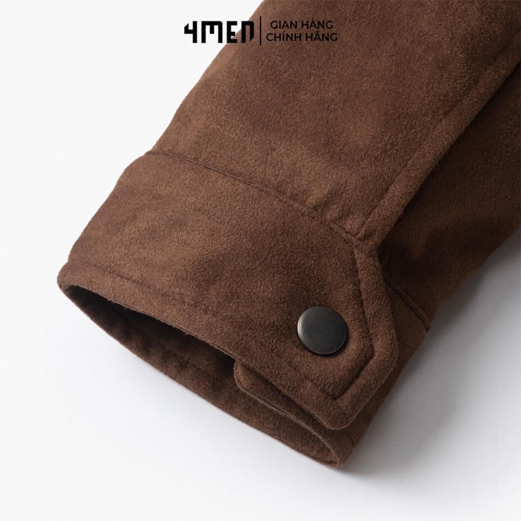 NEW!!!Áo Khoác Da Lộn Rã Phối 4MEN Form REGULAR AK054