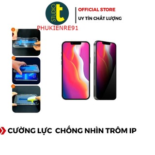 Cường Lực Tự Dán Chống Nhìn Trộm Cho IP - Khung Dán Tự Động - Tĩnh Điện - Chống Bám Bụi Khi Dán