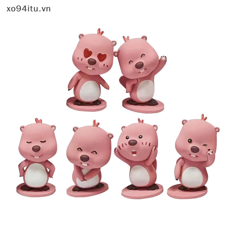Xoitu Mô Hình Búp Bê Poopy Màu Hồng beaver loopy series Thứ 1 Và 2 Thần Bí Ẩn Chính Hãng vn