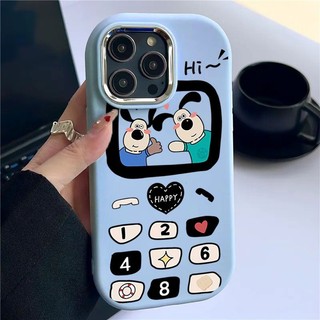 Ốp Điện Thoại Hình Bầu Dục Hoạt Hình Cho iphone xs xr 11 12 13 14 15 pro plus promax