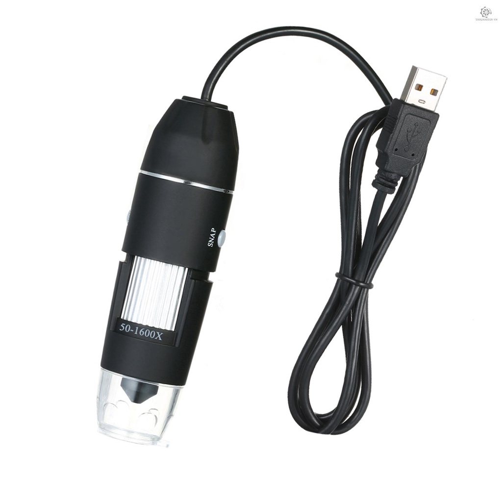 Kính Hiển Vi Kỹ Thuật Số 1600x Phóng Đại 8 Đèn led Đứng