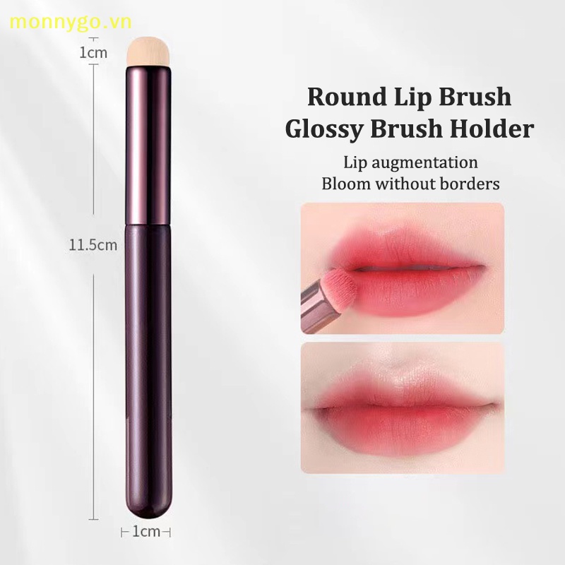 Monnygo Cọ Trang Điểm Môi mini Đầu Tròn Tự Nhiên Chuyên Nghiệp vn