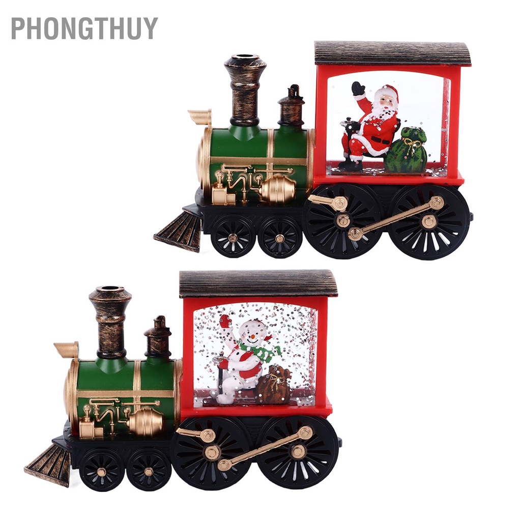 Tàu Lửa Noel Người Tuyết Trang trí Giáng sinh Đèn LED cổ điển cho Trung tâm mua sắm Bar