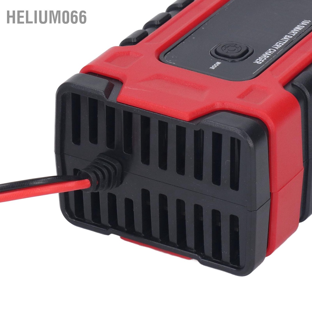 Helium066 Sạc Pin Ô Tô 12V 24V Cho Canxi Gel AGM Axit Ướt Màn Hình Lớn Hiển Thị Sửa Chữa Thông Minh Di Động AC100 ~ 240V