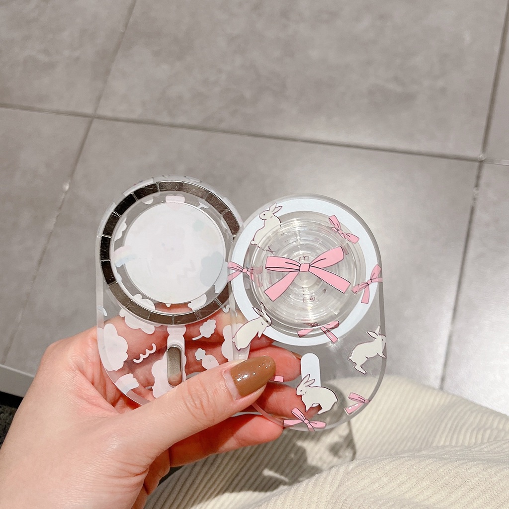 Giá Đỡ Điện Thoại / Máy Tính Bảng Bằng pc Họa Tiết Thỏ Hoạt Hình Dễ Thương