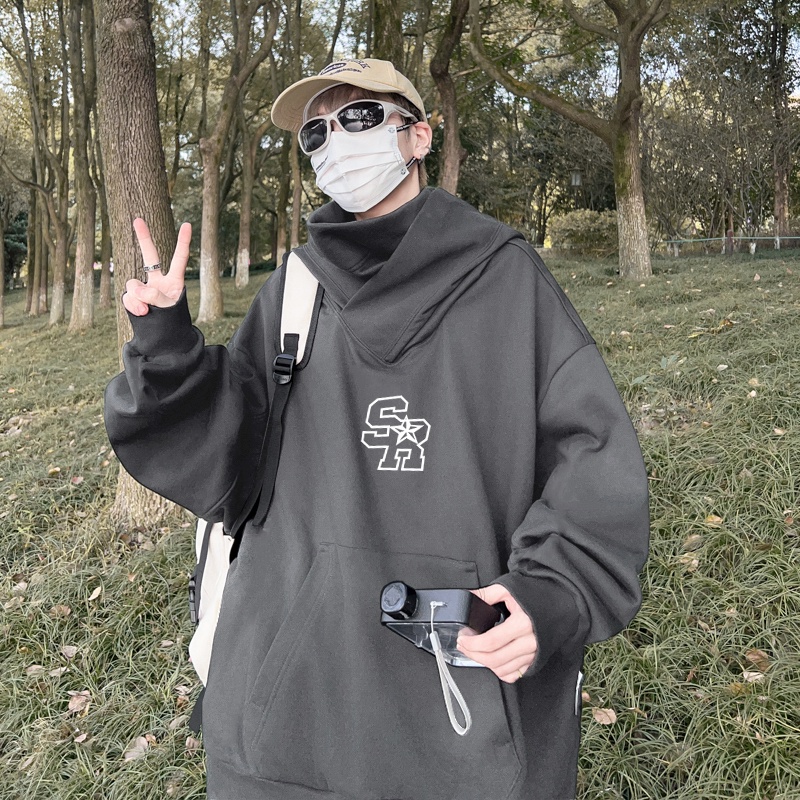 Áo Hoodie cotton Dày Dáng Rộng Thời Trang Cao Cấp Cho Nam Nữ