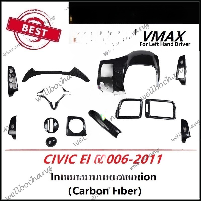 Dành Cho CIVIC FD 2006-2011 Sợi Carbon Innerior Cover Sửa Đổi Cho CIVIC FD 2006-2011
