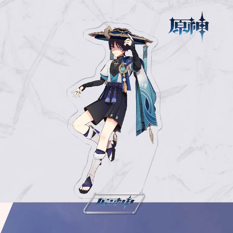 Mô hình Standee Genshin Impact Kunikuzushi Balladeer Scaramouche anime chibi acrylic standee trưng bày trang trí