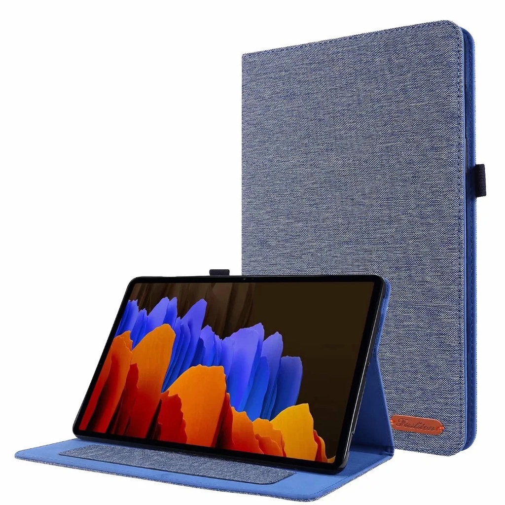 Mềm Bao Da Máy Tính Bảng Vải Jean Cho samsung galaxy tab s9 fe + x610 x616 s9 + s8 + s7 + s7 fe t970 t730 x800 x808 x810 x816 x818 Giá Đỡ