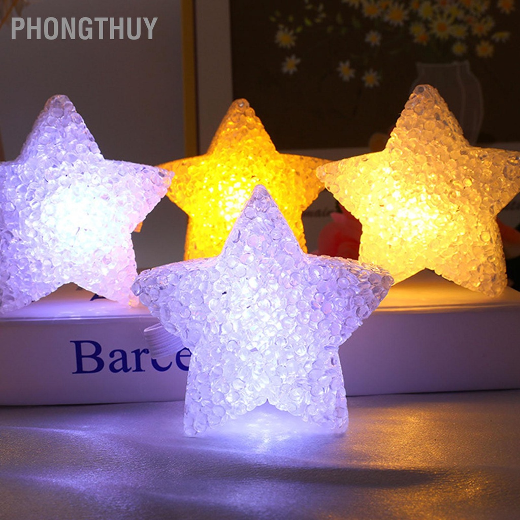 PhongThuy Đèn hình ngôi sao cầm tay Ánh sáng acrylic chạy bằng pin Soft Glow Concert Star cho trang trí hợp xướng