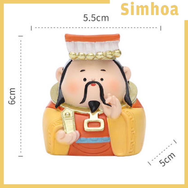 Tượng Thần Tài mini Dễ Thương Bằng Nhựa resin Để Bàn Trang Trí Nhà Cửa / Văn Phòng / Lễ Hội