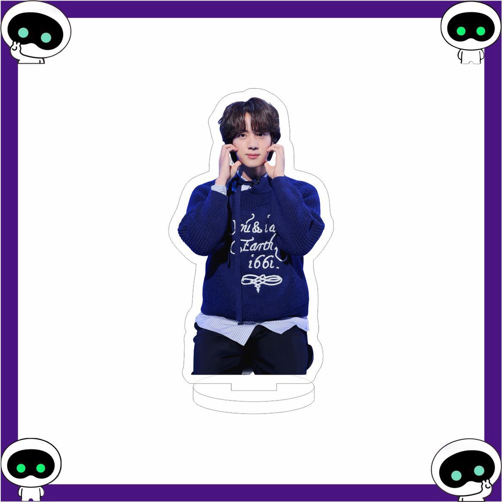 Khuôn acrylic Hai Mặt In Hình Nhóm Nhạc kpop bts jin Mới