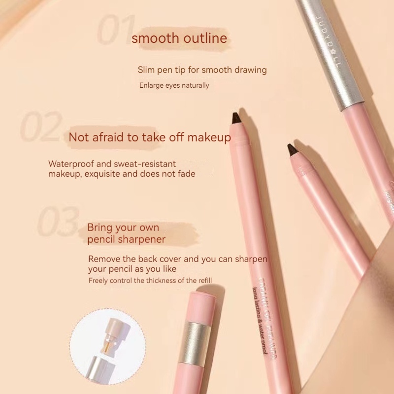 Judydoll Bút Kẻ Mắt Dạng gel Mềm Mịn Kháng Nước Chống Mồ Hôi Lâu Trôi Không Lem Nhòe