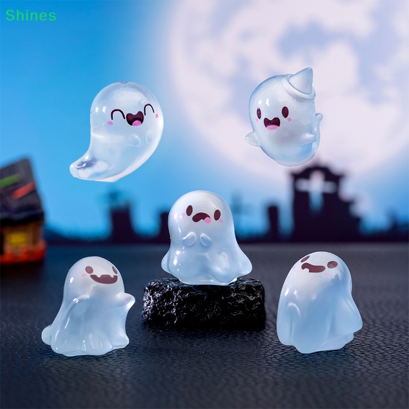 Shines Mô Hình Búp Bê Ma Phát Sáng Trong Đêm halloween mini Bằng Nhựa resin Để Bàn Trang Trí diy vn