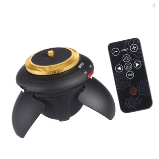 Mini Electric Panorama Head 360° Rotation Time Lapse Tripod Head for Selfie Stick Smartphones for Action Camera Pocket Camera Micro SLR Camera