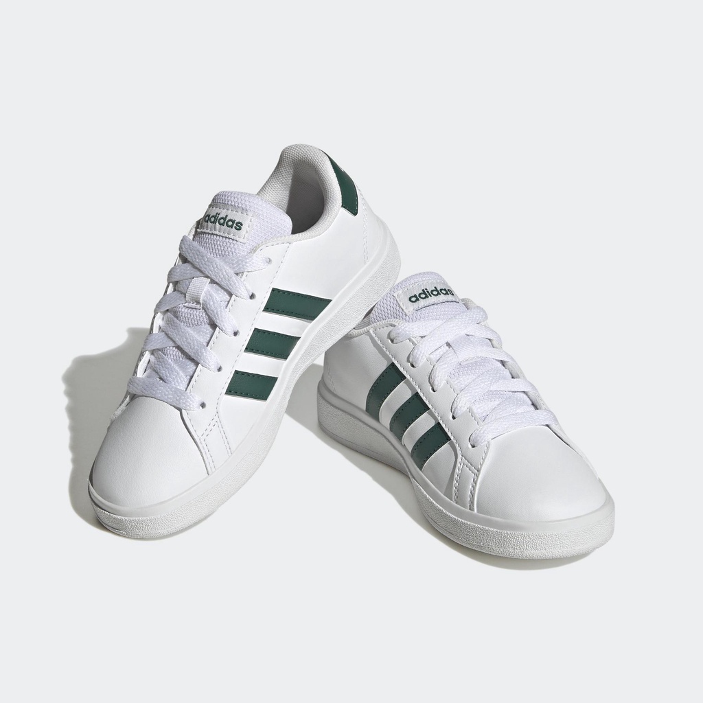 Adidas Quần vợt Giày Tennis Lace-Up Grand Court Lifestyle Trẻ em trắng IG4830