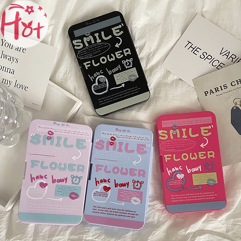 Jr Hộp Đựng Kính Áp Tròng In Chữ Đơn Giản Sáng Tạo