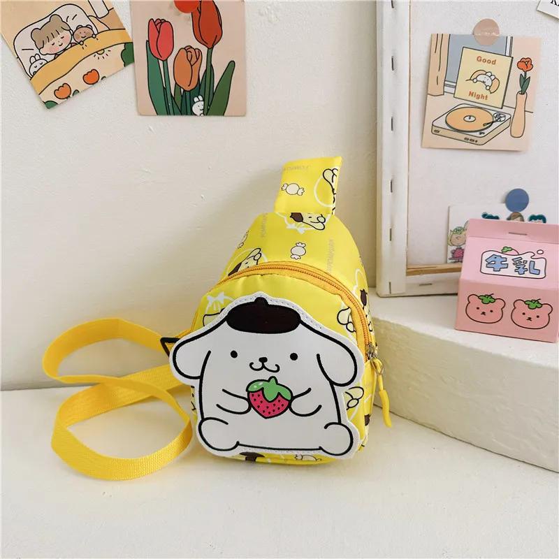 Sanrio Túi Đeo Chéo Siêu Nhẹ Họa Tiết Hoạt Hình Phong Cách Hàn Quốc Cho Bé