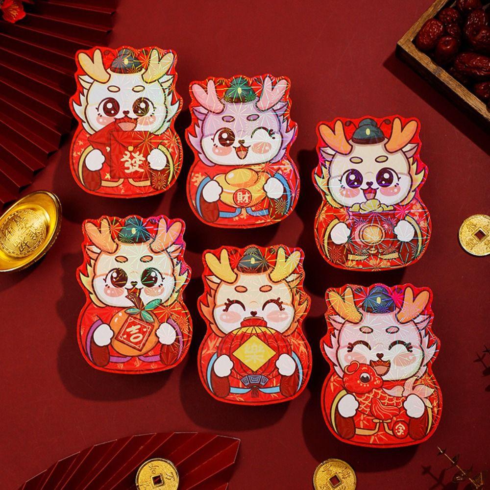 Set 6 / 24 Bao Lì Xì Đỏ May Mắn Cho Năm Mới 2024