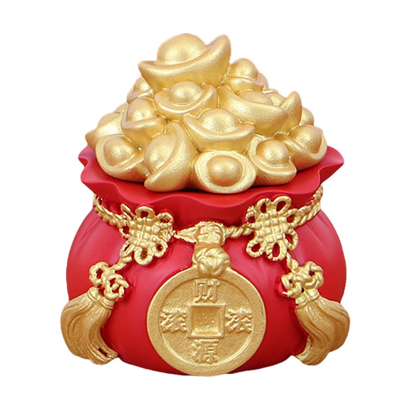 Hũ 13,6cm đựng muối, gạo tài lộc, hũ đựng tiền thần tài bày ban gia tiên, ban thần tài…