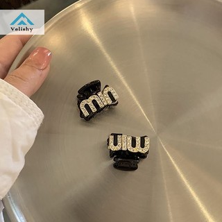 Velishy Phong Cách Hàn Quốc Chất Lượng Cao Vintage Nhỏ Kẹp Tóc Kim Cương Giả Chữ Vuốt Tóc Cho Nữ Bé Gái Kẹp Phụ Kiện Tóc
